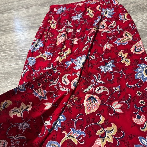 Vintage Stonebridge Women Floral Summer Bohemian Wrap Skirt Sz 8 MISSING BUTTON - Picture 9 of 15
